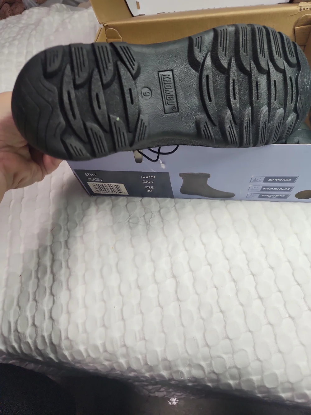 Khombu All-Weather Boot - Gray Sz 9